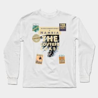 Cofveve Coast Fronds and Badges - Nambian Savannah Long Sleeve T-Shirt